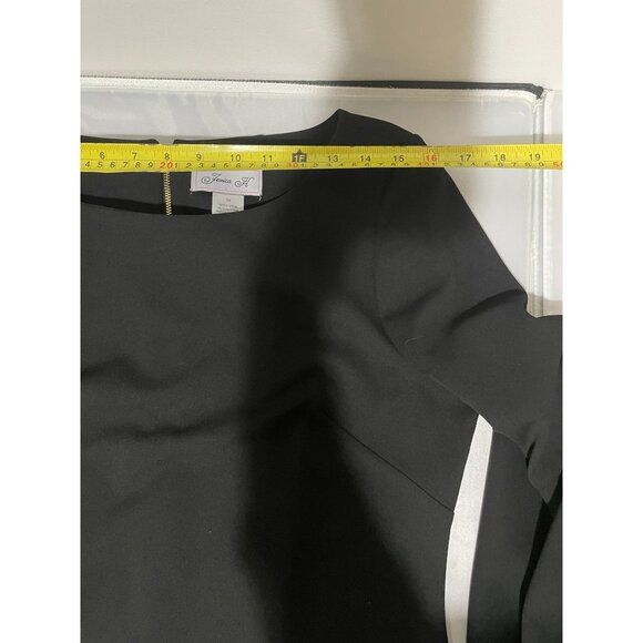 Jessica H Black Bell Sleeve Dress Size 14 94% Polyester 6% Spandex - Picture 13 of 16